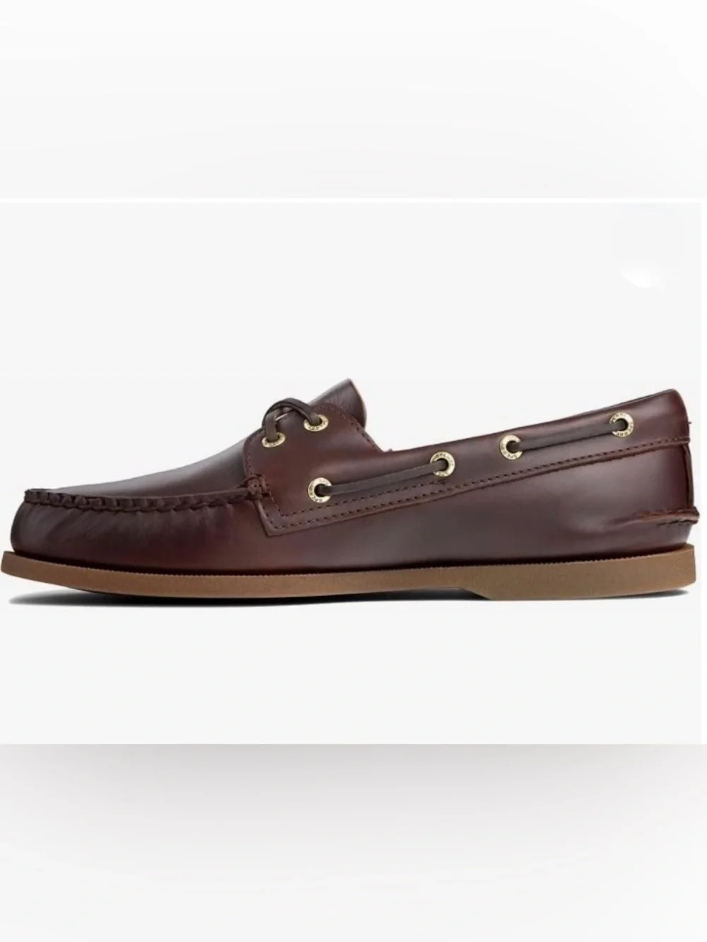 Classic Sperry Topsider Men's Brown Leather Boat Shoes Size 8